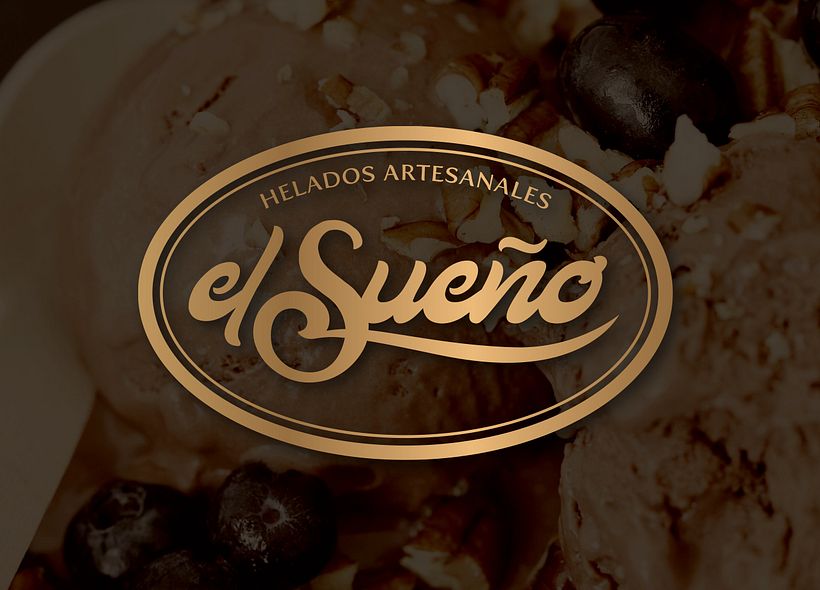 Diseño de logotipo para “El Sueño”, una heladería ubicada En el municipio de Candelaria, Tenerife. 2