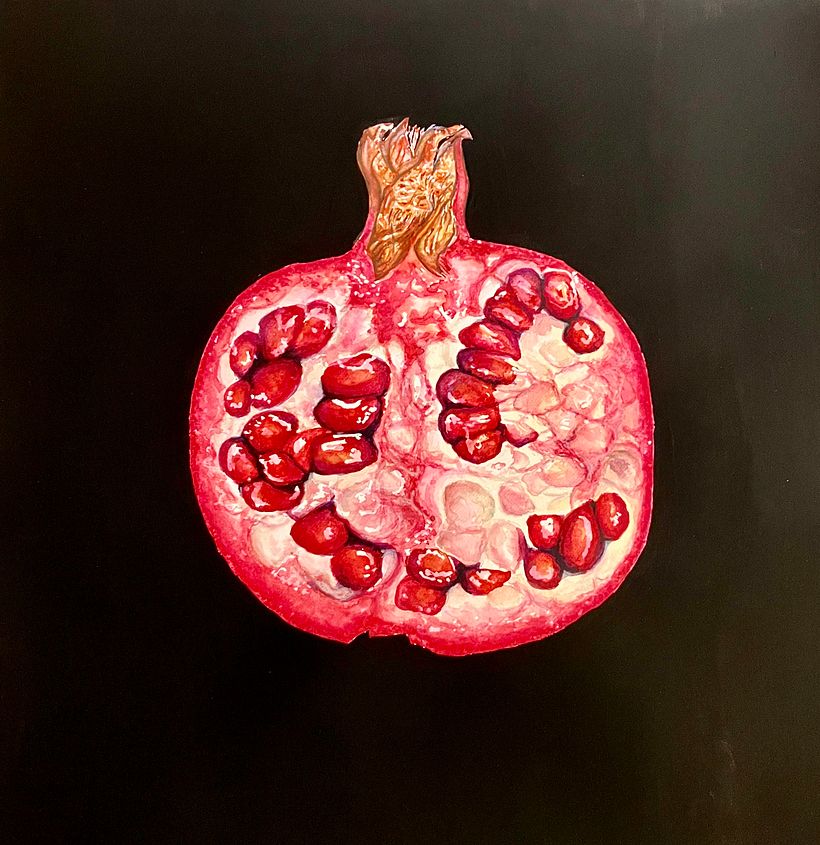 Ik was erg blij met het resultaat, vooral met het schilderen van de donkere achtergrond.