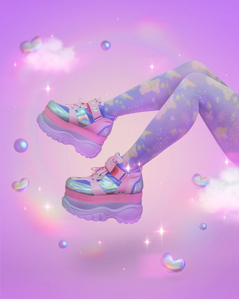 Pastel, Pink, Violet - Kawaii girl 2