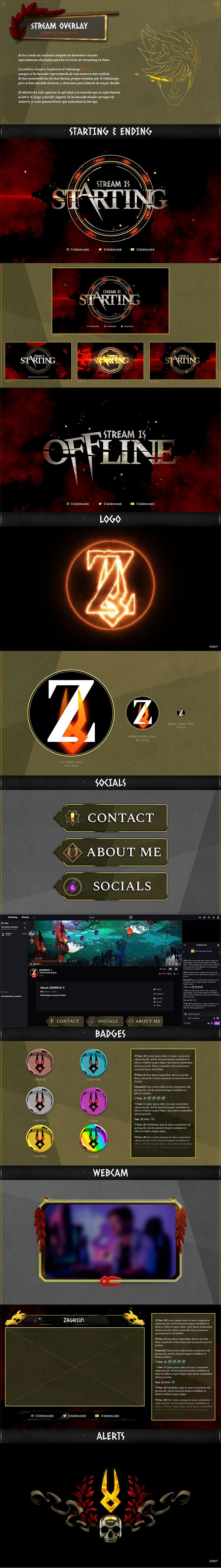 Stream Overlay-Hades Themed  1