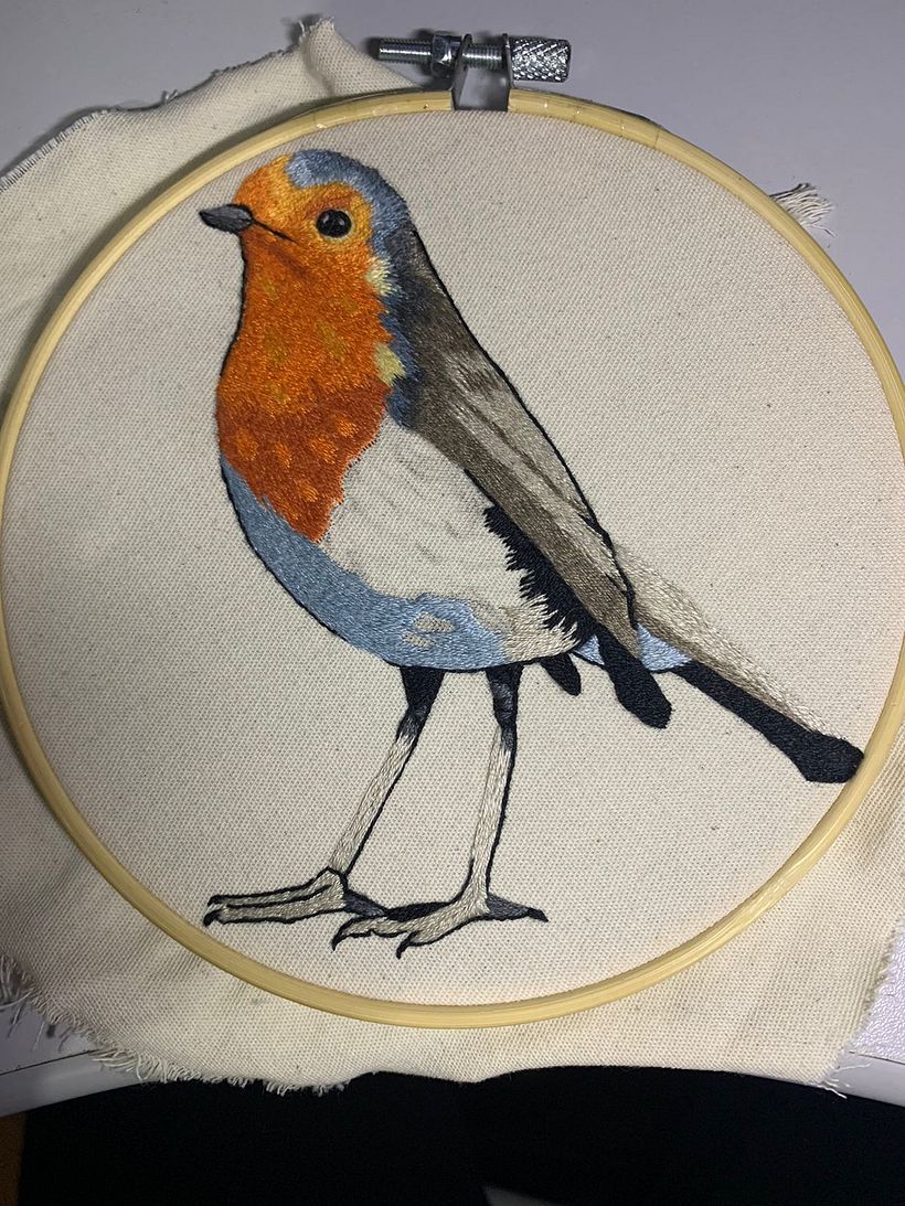 Meu projeto do curso: Pintar com linha: técnicas de ilustração têxtil 1