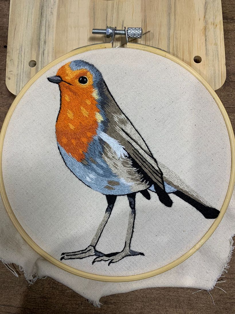 Meu projeto do curso: Pintar com linha: técnicas de ilustração têxtil 2