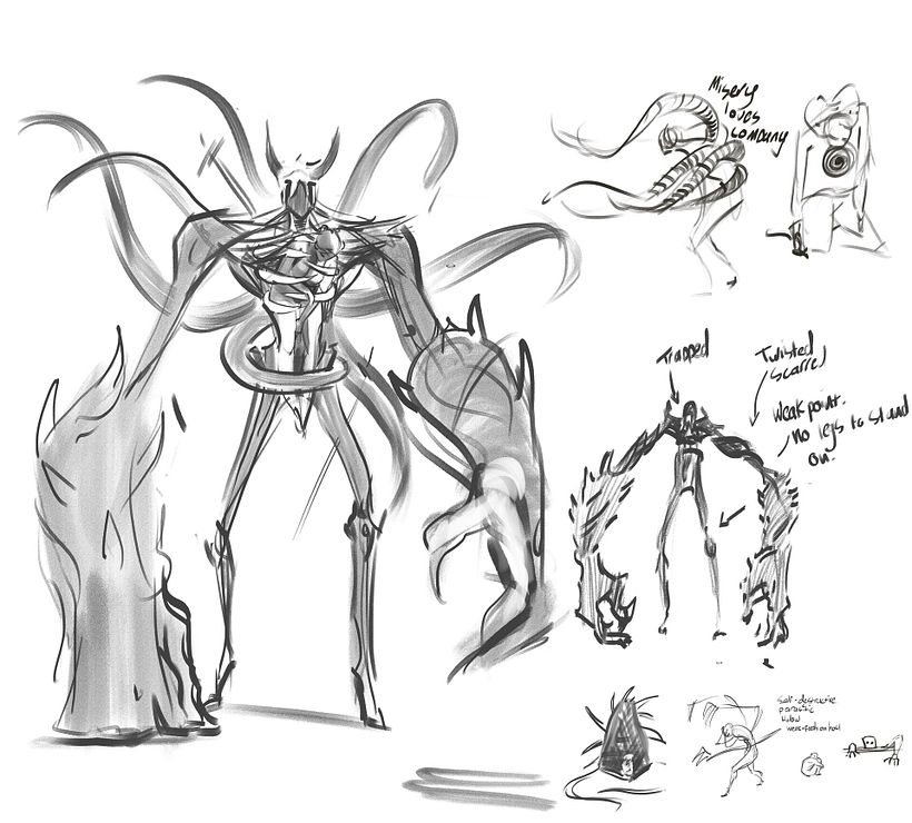 Initial idea sketches