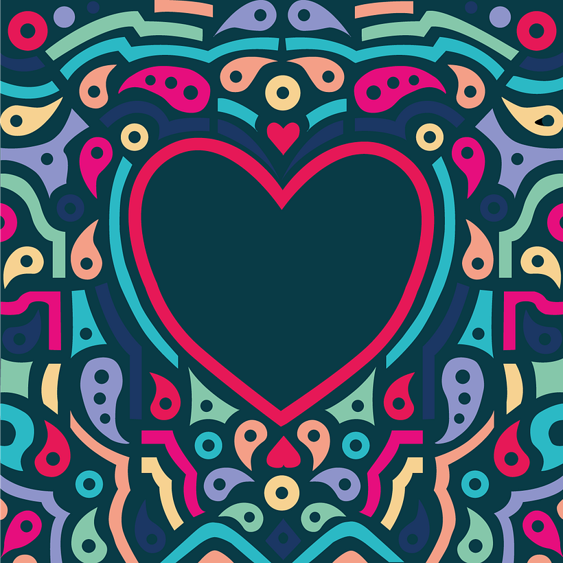 My project for course: Geometric Pattern Design - Illustration traditionnelle