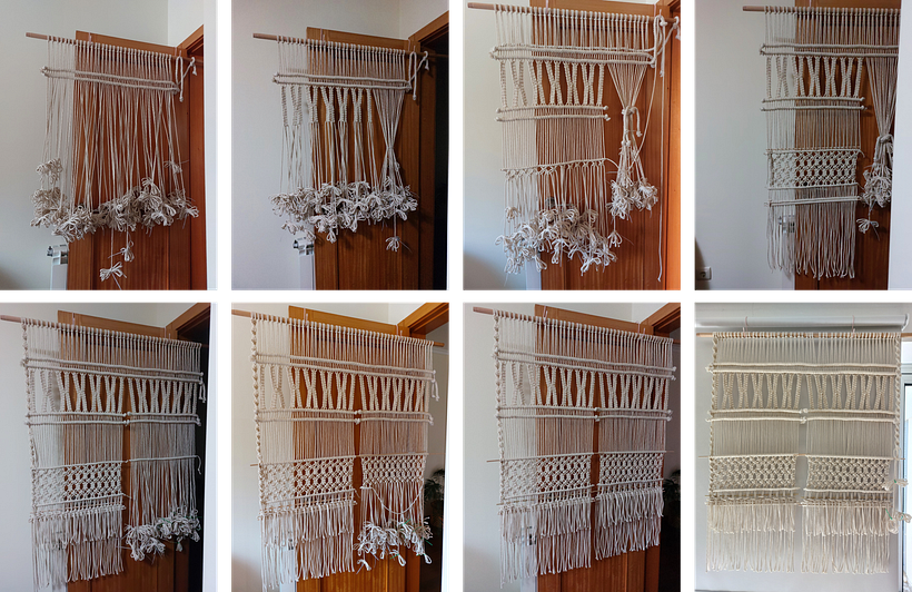 Meu projeto do curso: Introdução ao macramê: criação de um tapete decorativo 3