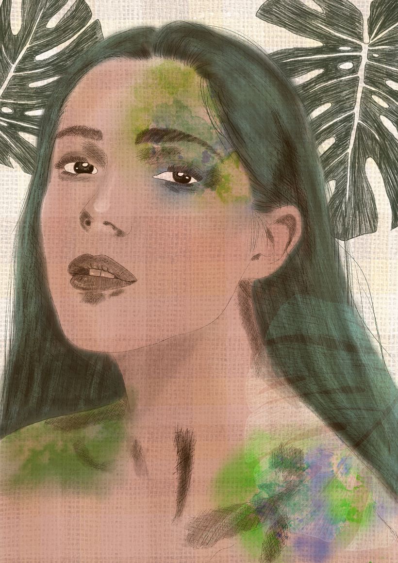 Mi proyecto del curso: Retrato ilustrado con Procreate 2