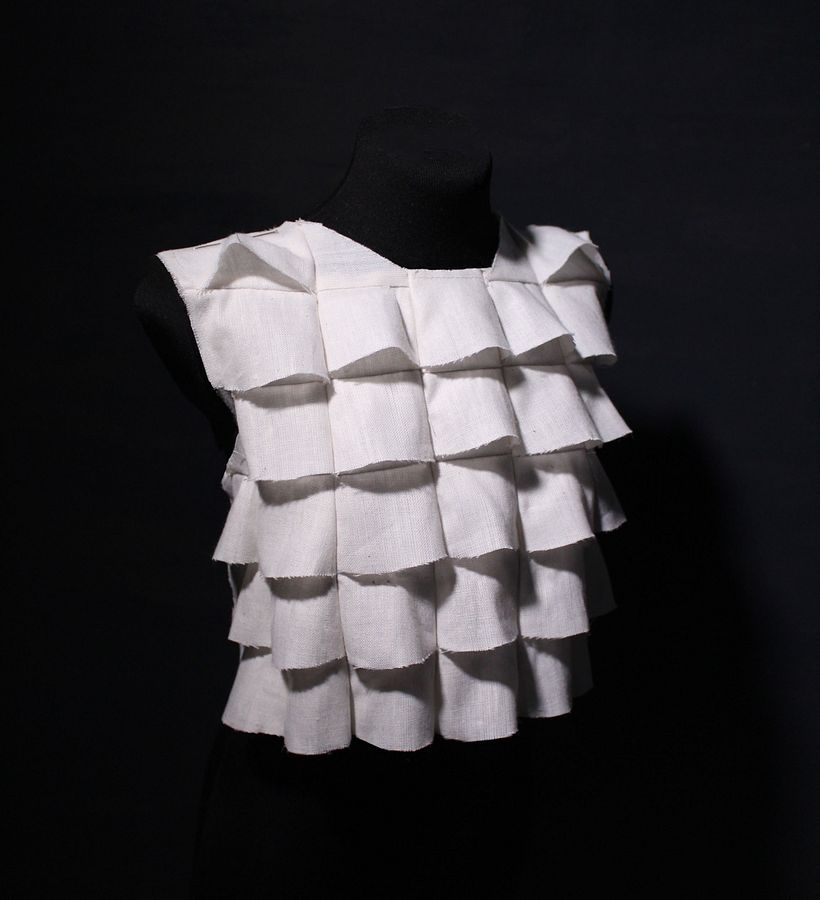Little flared sections that create an interesting texture.