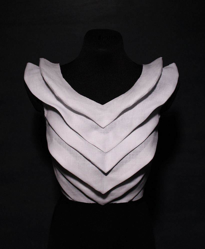 Layered bodice.
