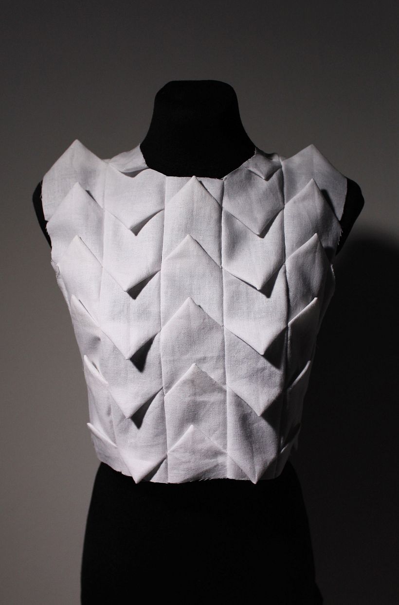 3D zig-zag lines.