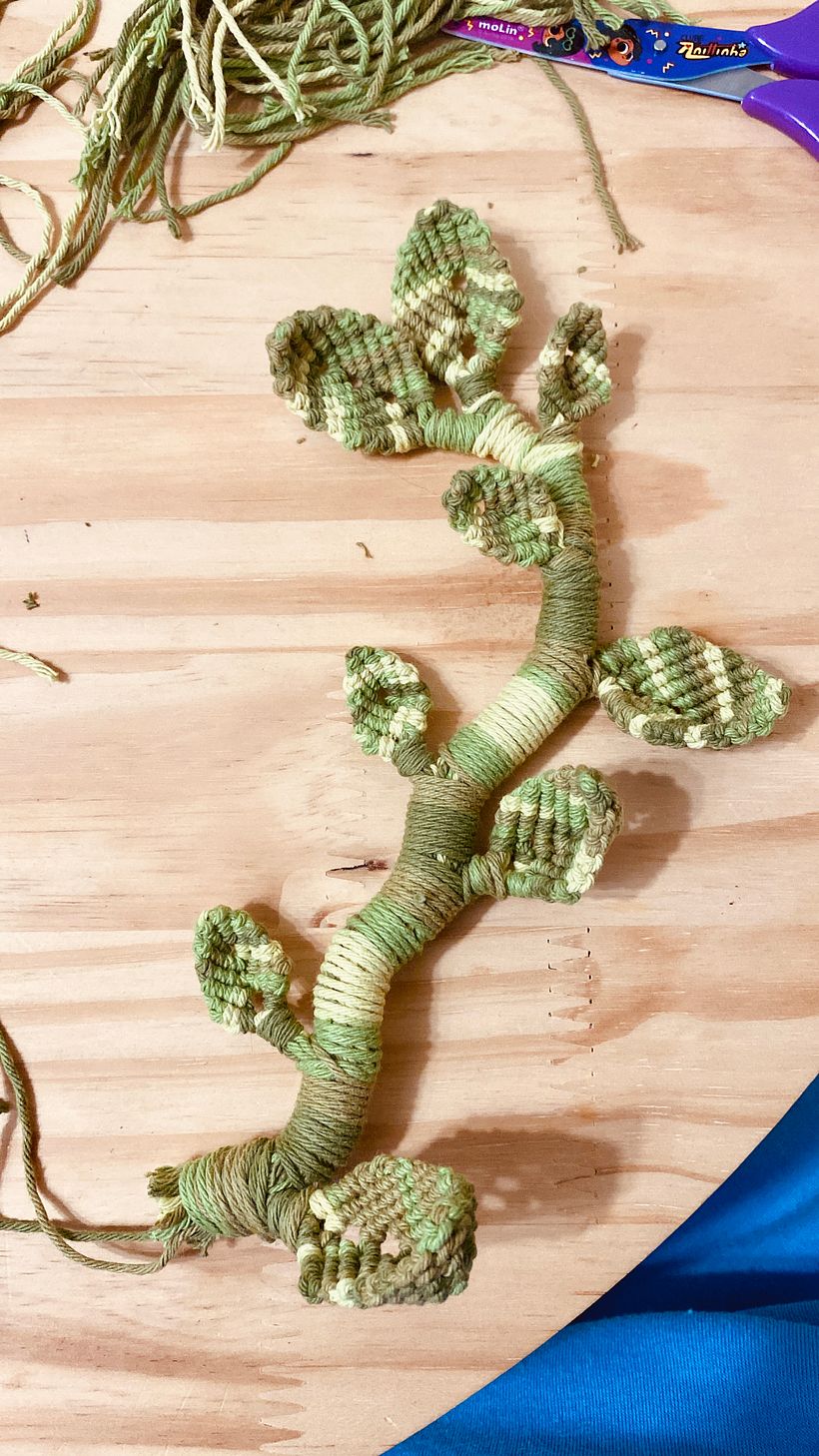 Meu projeto do curso: Macramê 3D: crie uma tapeçaria botânica 3