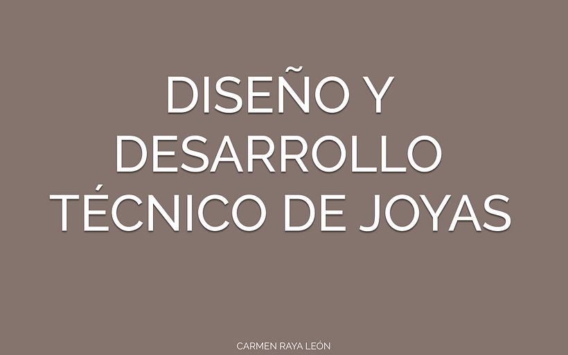 Portfolio de diseño y desarrollo técnico de joyas 1