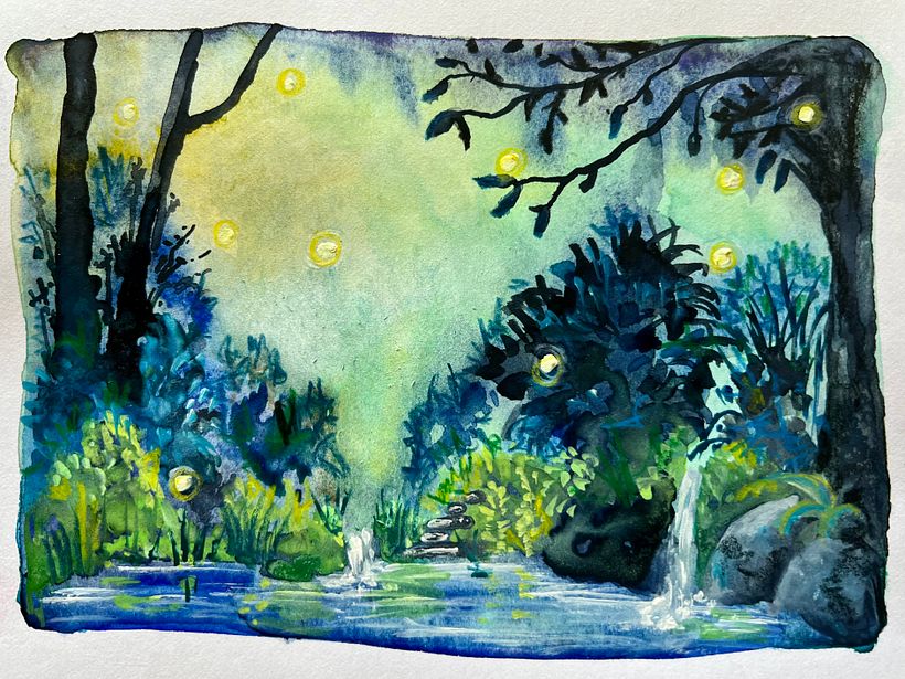 My project for course: Fantasy Landscapes with Watercolor & Gouache 2