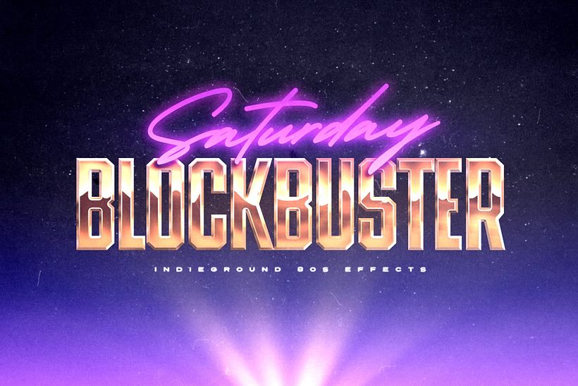 80s Text Effects for Photoshop Vol.3 1