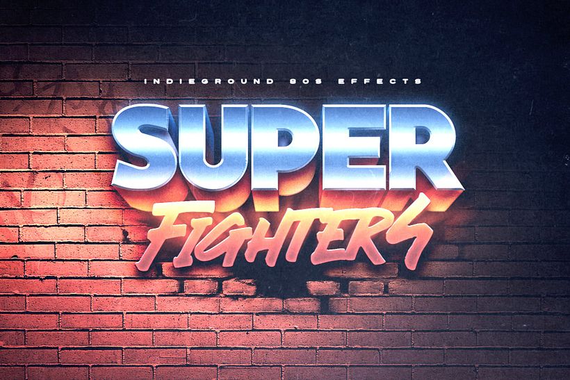 80s Text Effects for Photoshop Vol.3 3