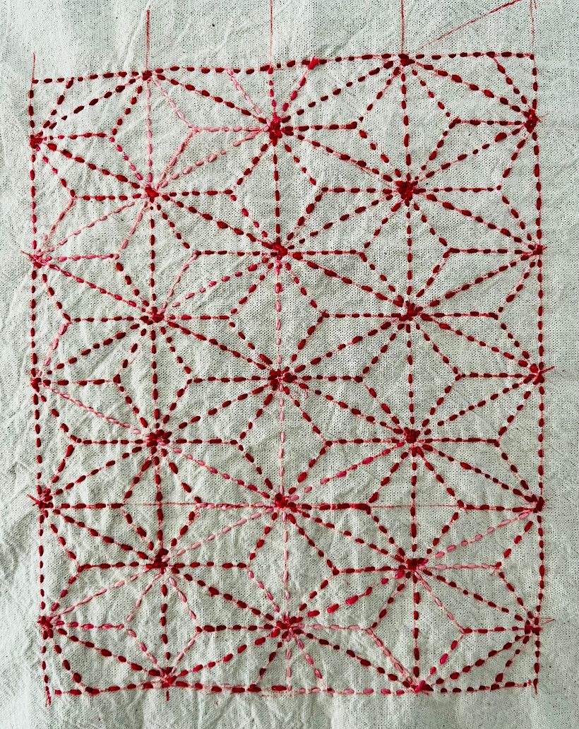 My project for course: Introduction to Japanese Sashiko Stitching 3