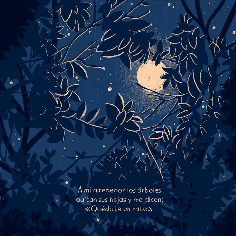 Solsticio de Invierno - Traditional illustration