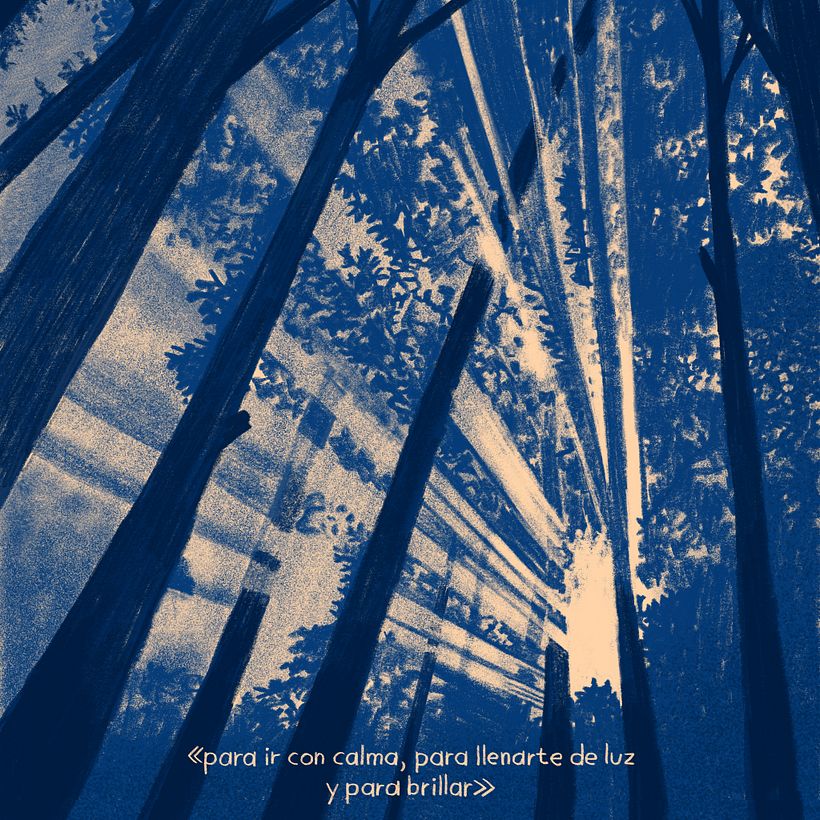 Solsticio de Invierno - Traditional illustration