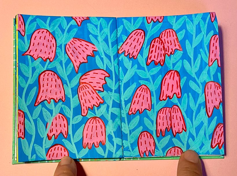 My project for course: Botanical Patterns in a Sketchbook: Conquer the Blank Page - Ilustração tradicional