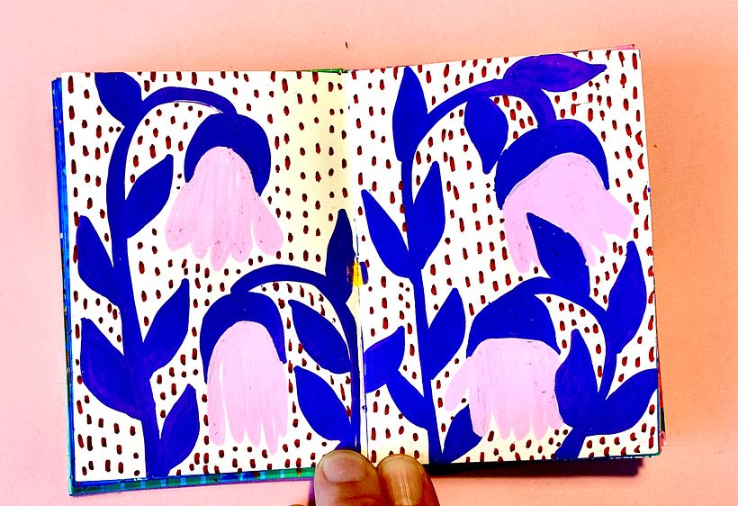 My project for course: Botanical Patterns in a Sketchbook: Conquer the Blank Page - Ilustração tradicional