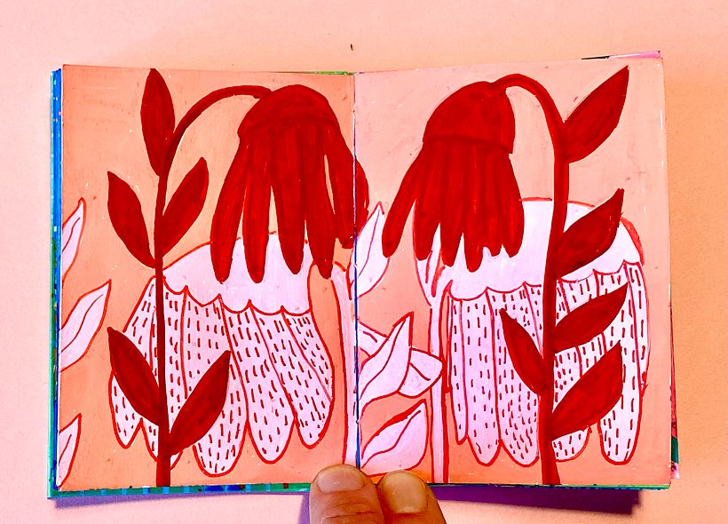 My project for course: Botanical Patterns in a Sketchbook: Conquer the Blank Page - Ilustração tradicional