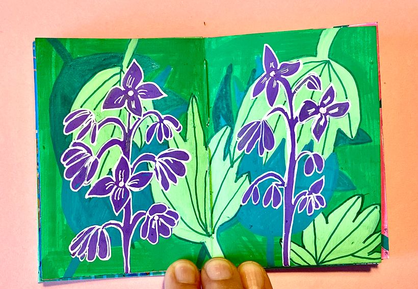 My project for course: Botanical Patterns in a Sketchbook: Conquer the Blank Page - Ilustração tradicional