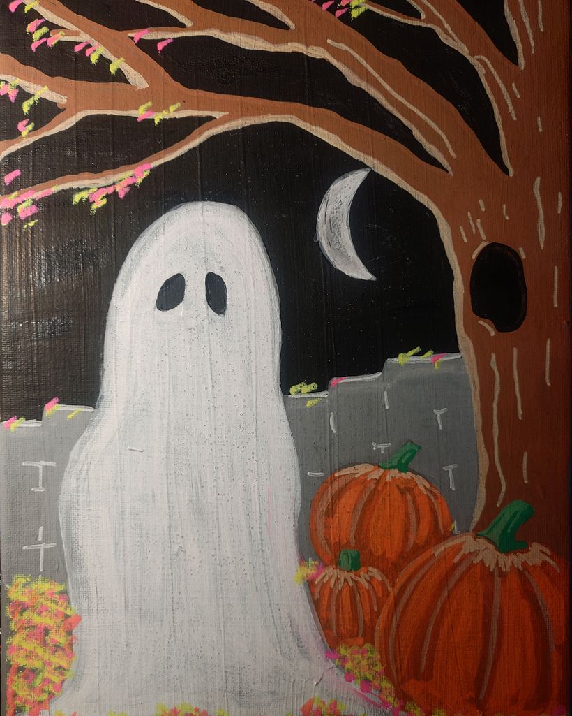 Halloween themed paintings - Lukisan