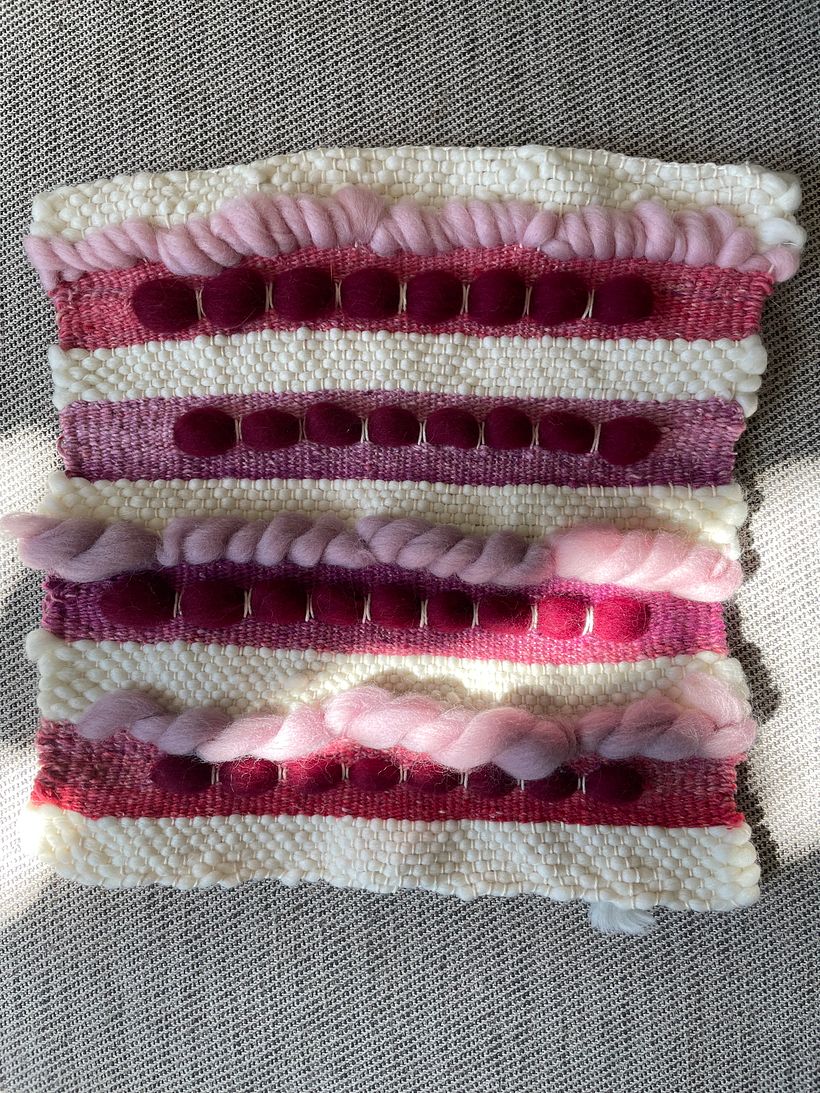 The front of the cushion