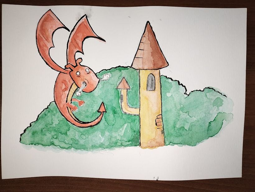 Início da tinta preta e da sujeira...