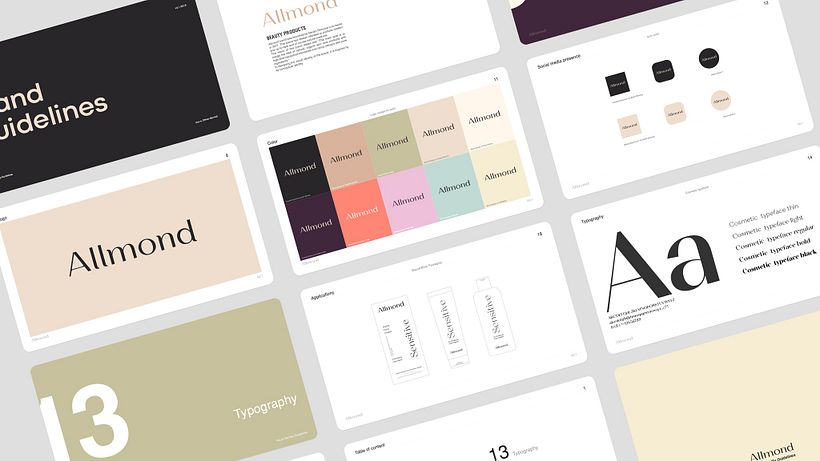 Allmond Visual Identity - Beauty Products - Art Direction