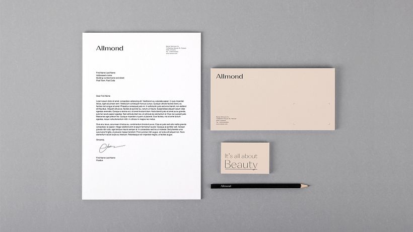 Allmond Visual Identity - Beauty Products - Art Direction