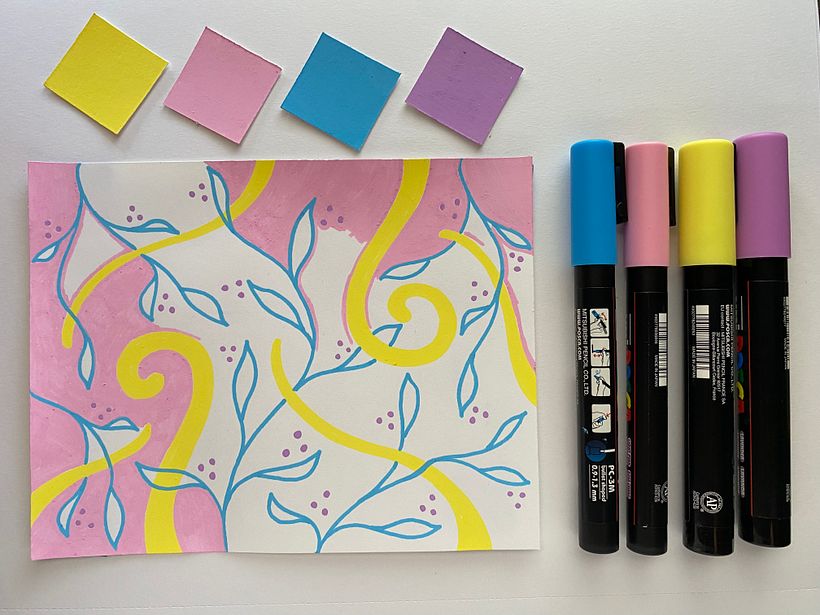 Pattern in progress.