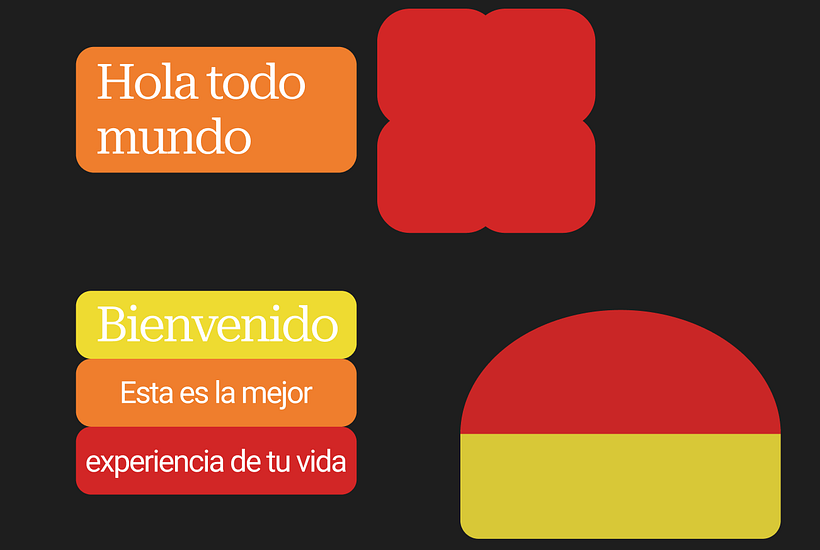 Me gustan los cuadrados con los bordes redondeados, a partir de eso, decidí empezar a explorar