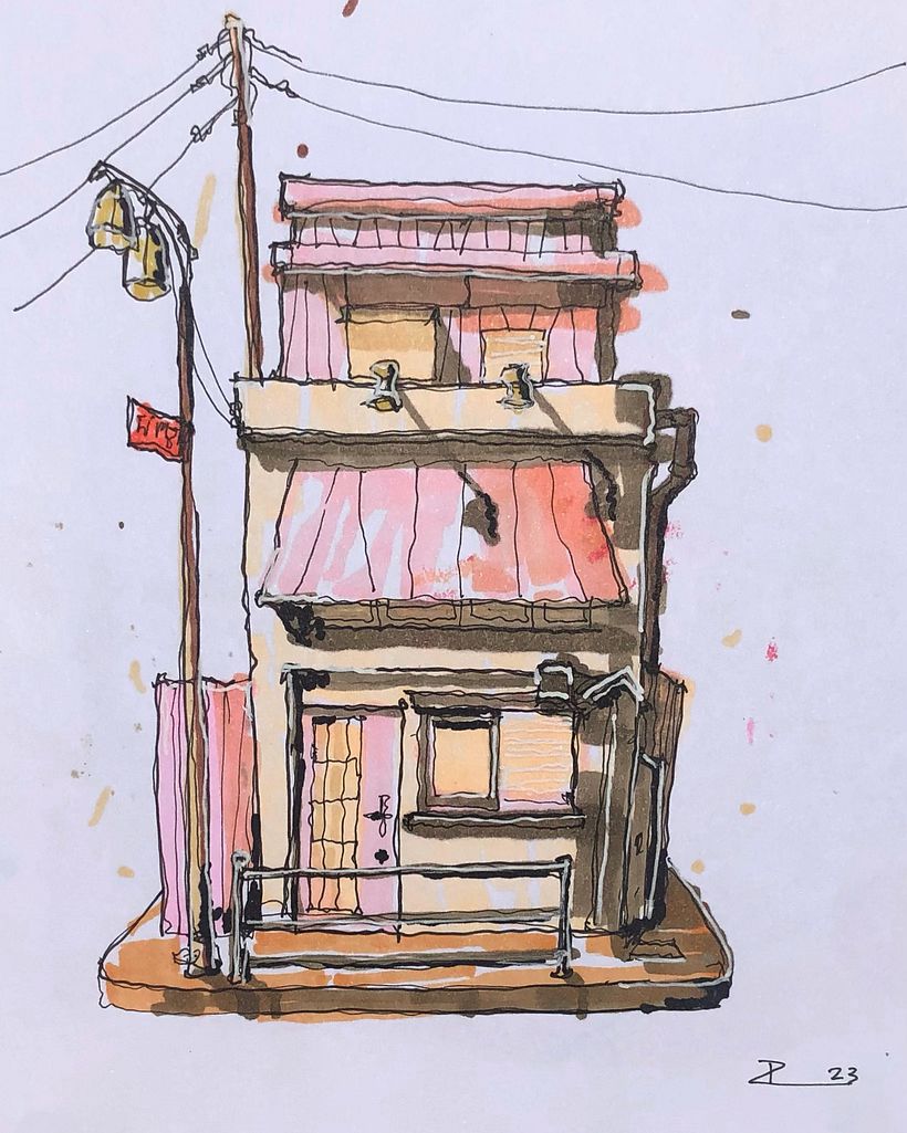 My project for course: Expressive Architectural Sketching with Colored Markers 1