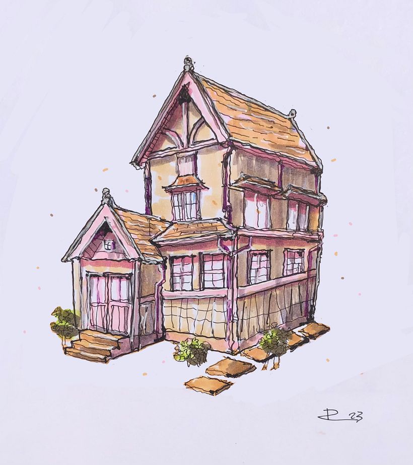 My project for course: Expressive Architectural Sketching with Colored Markers 2