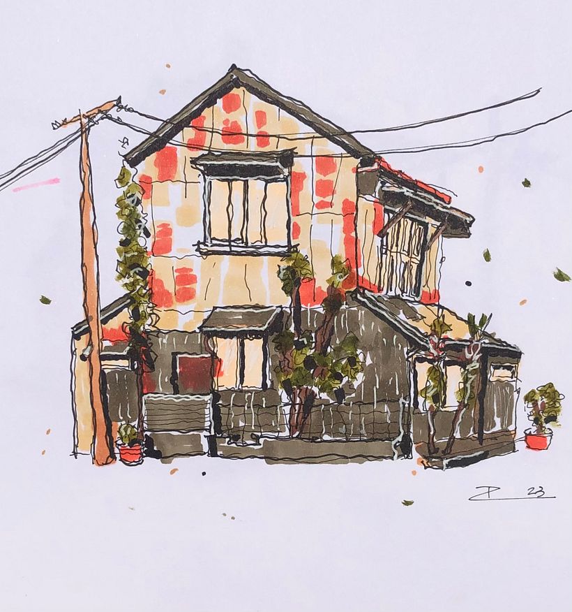 My project for course: Expressive Architectural Sketching with Colored Markers 4