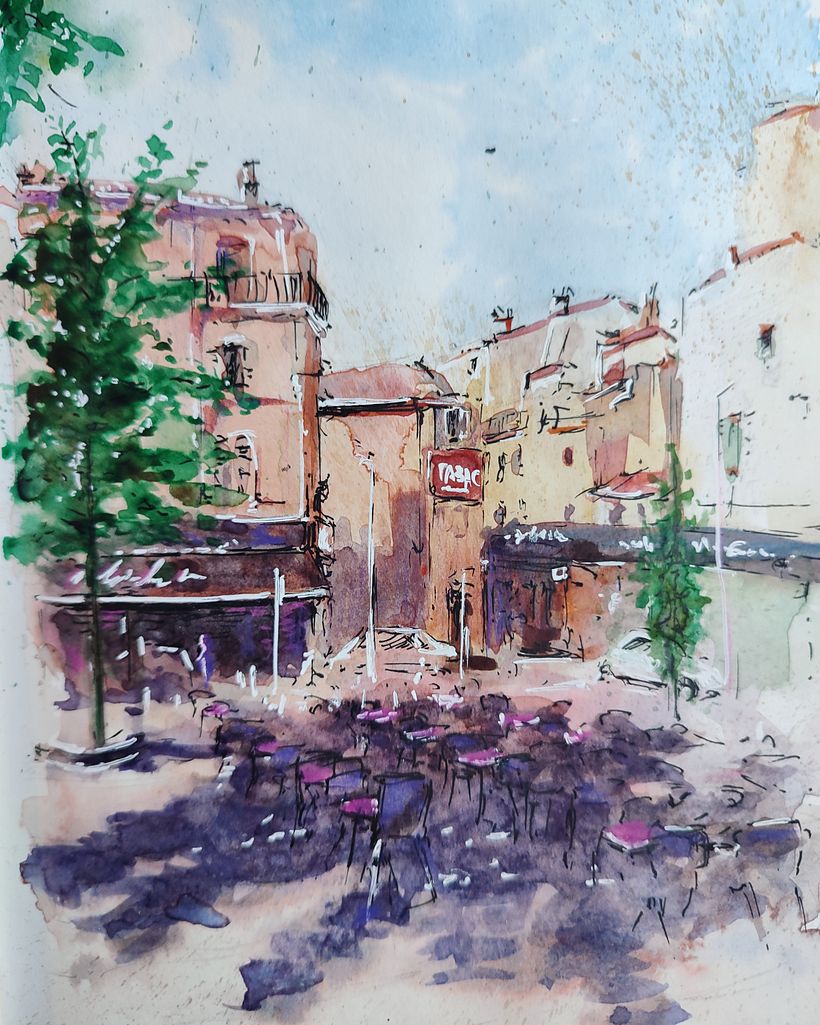 My project for course: Architectural Sketching with Watercolor and Ink 1