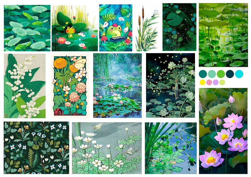 Moodboard flora