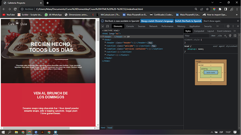 Mi proyecto del curso: Introducción al Desarrollo Web Responsive con HTML y CSS 20