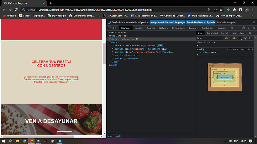 Mi proyecto del curso: Introducción al Desarrollo Web Responsive con HTML y CSS 21