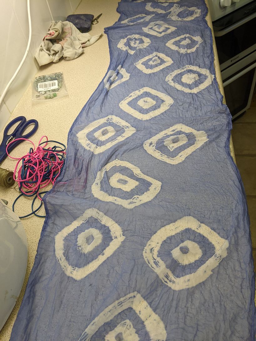 My project for course: Introduction to Shibori Tie Dyeing 2