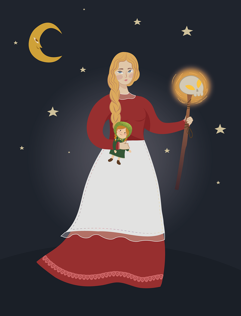 | Vasilisa the beautiful and Baba Yaga 2
