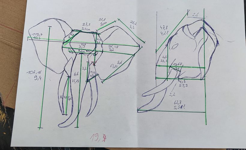 Mein Abschlussprojekt für den Kurs: Papp-Skulpturen für Anfänger 4