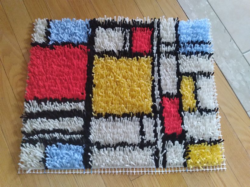 Piet Mondrian inspired rug
