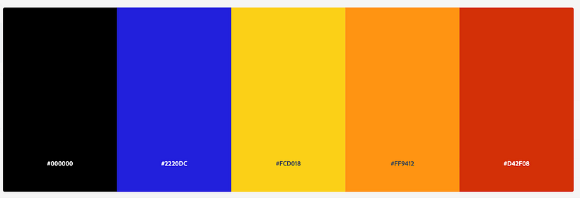 Color palette - Changed