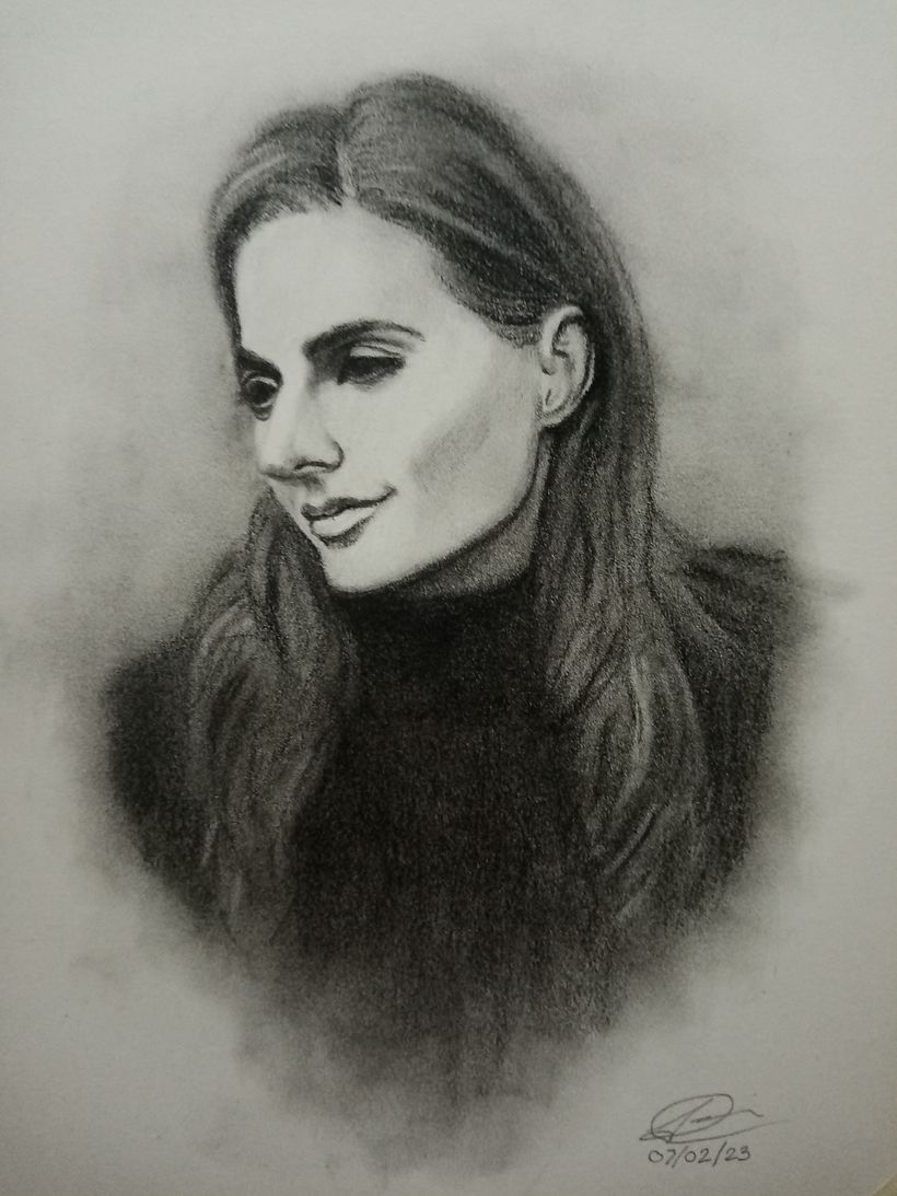My drawing of actress Stana Katic.
