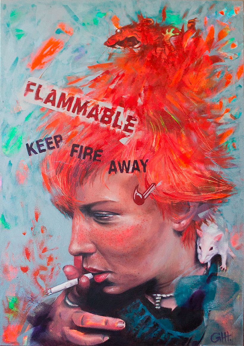 Pintura al oleo de Esteve Gil H. (Haz click en la imagen para ampliarla).