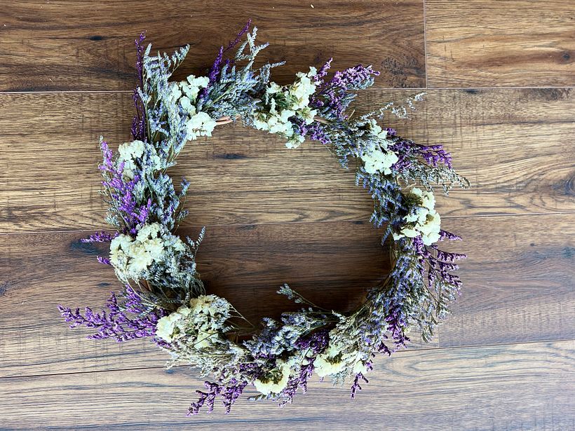 Mi proyecto del curso: Creación de coronas con flores secas 3