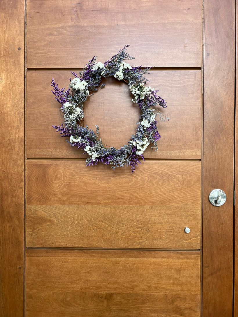 Mi proyecto del curso: Creación de coronas con flores secas 4