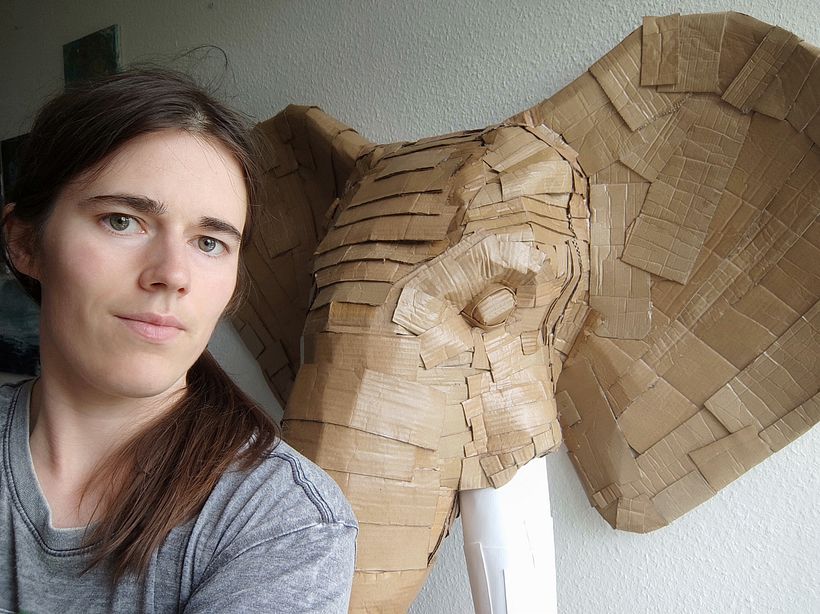Mein Abschlussprojekt für den Kurs: Papp-Skulpturen für Anfänger 7