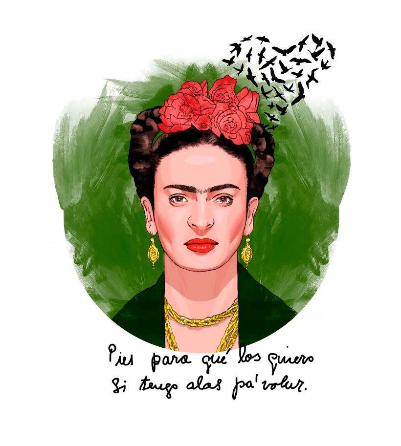 Feet why do I want them if I have wings to fly - Tribute to Frida Khalo by José Pérez Gandía